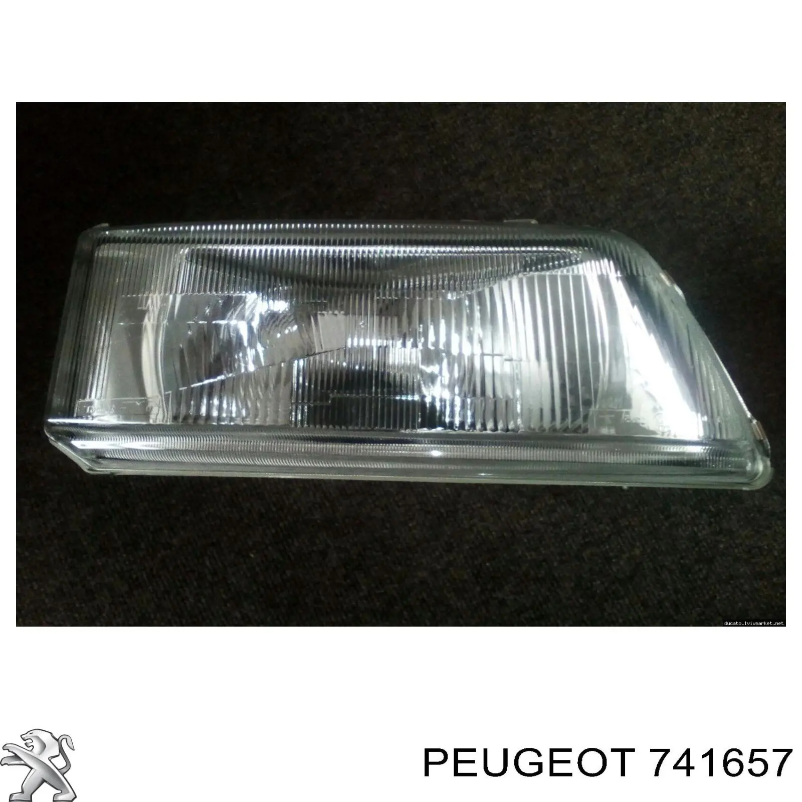 741657 Peugeot/Citroen consola do pára-choque dianteiro