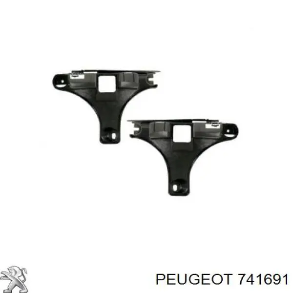 741691 PEUGEOT Soporte de parachoques trasero original y equivalente