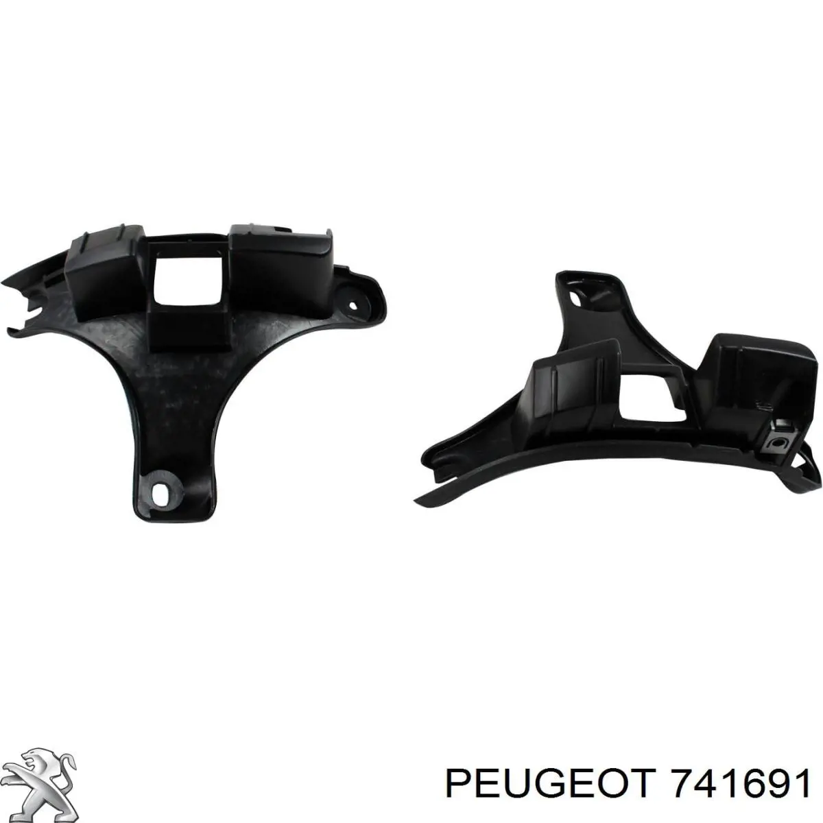 Consola do pára-choque traseiro para Peugeot 307 (3H)