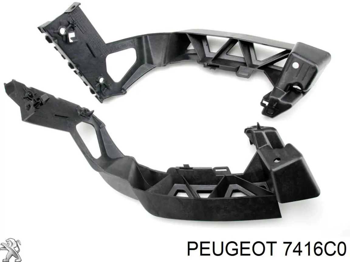 Consola do pára-choque traseiro para Peugeot 207 (WA, WC)
