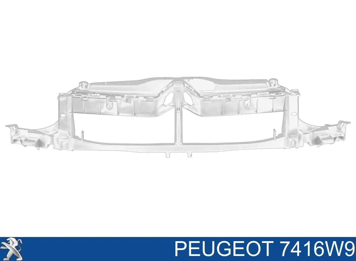 7416W9 Peugeot/Citroen кронштейн бампера переднего центральный