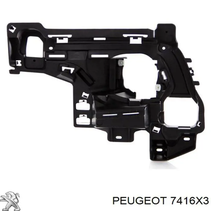 7416X3 Peugeot/Citroen Кронштейн крепления противотуманной фары, левой