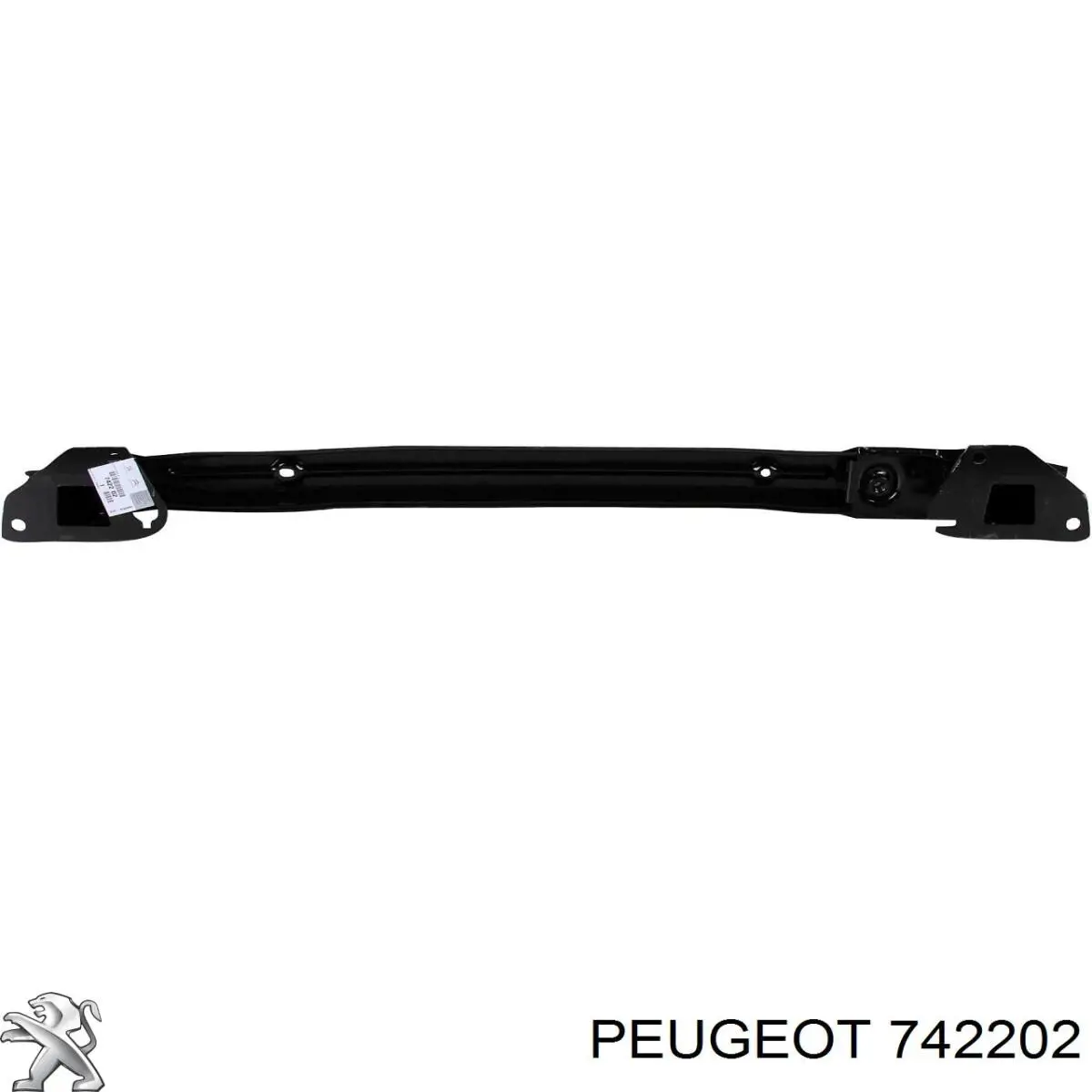 742202 Peugeot/Citroen reforçador do pára-choque traseiro