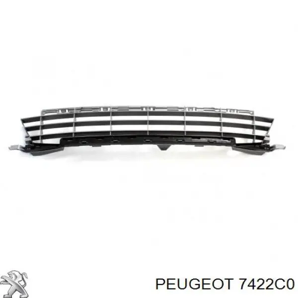 Решетка бампера переднего верхняя 7422C0 Peugeot/Citroen