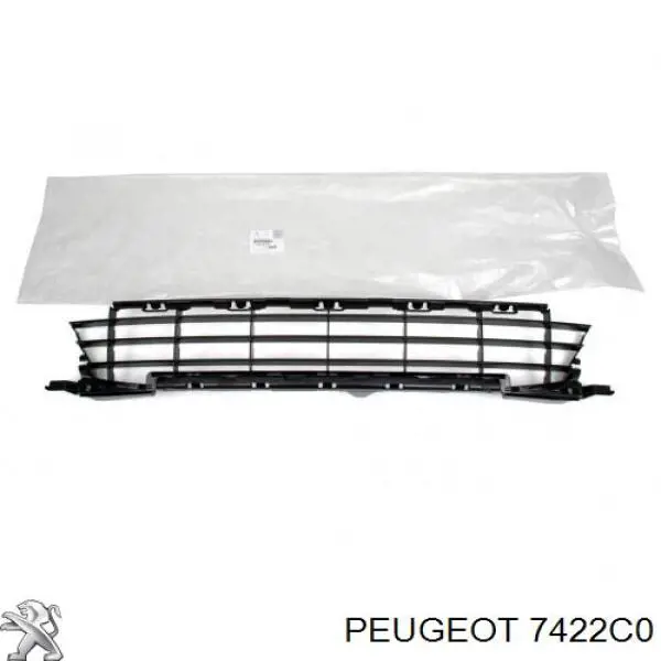 Решетка переднего бампера, верхняя Peugeot/Citroen 7422C0