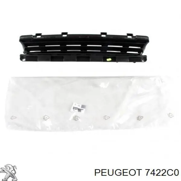 Купить 7422C0 Peugeot/Citroen Решетка бампера переднего верхняя