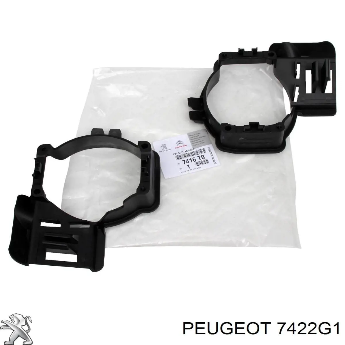 Спойлер переднего бампера 7422G1 Peugeot/Citroen