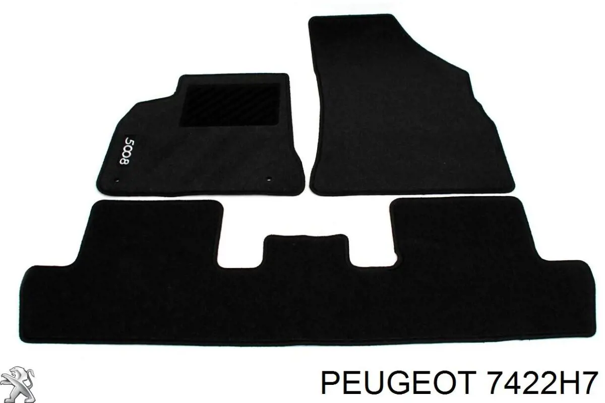 7422H7 Peugeot/Citroen Центральная решетка переднего бампера