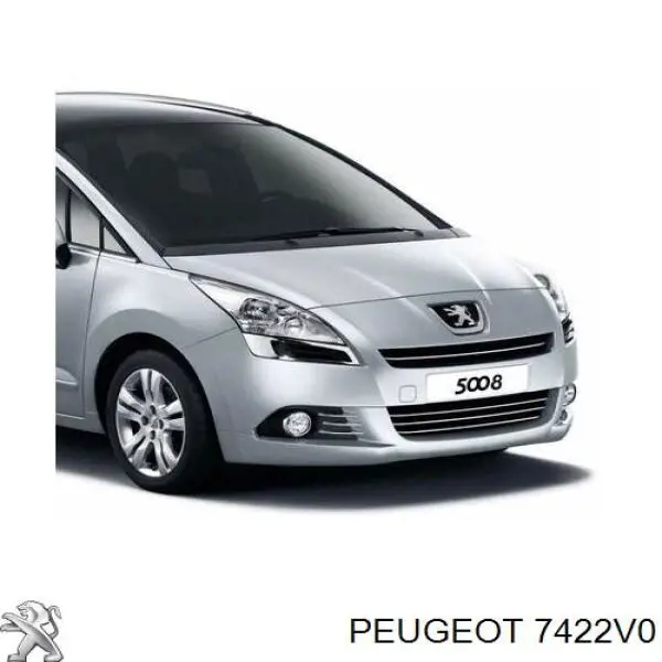 Купить 7422V0 Peugeot/Citroen Решетка переднего бампера, центральная