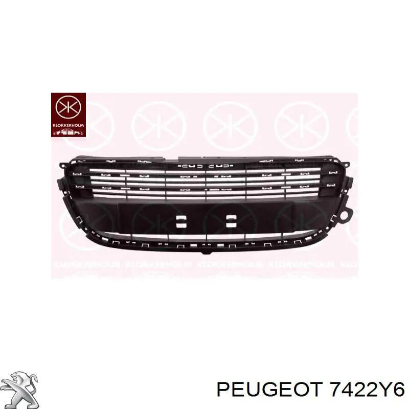 Panal de radiador 7422Y6 Peugeot/Citroen