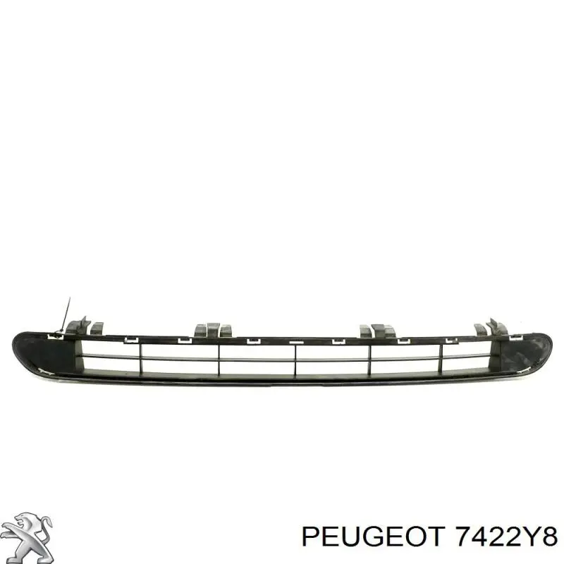 7422Y8 Peugeot/Citroen Центральная решетка переднего бампера