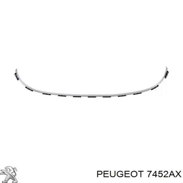 Молдинг решетки бампера переднего нижний Peugeot/Citroen 7452AX цена, от 28.81 USD