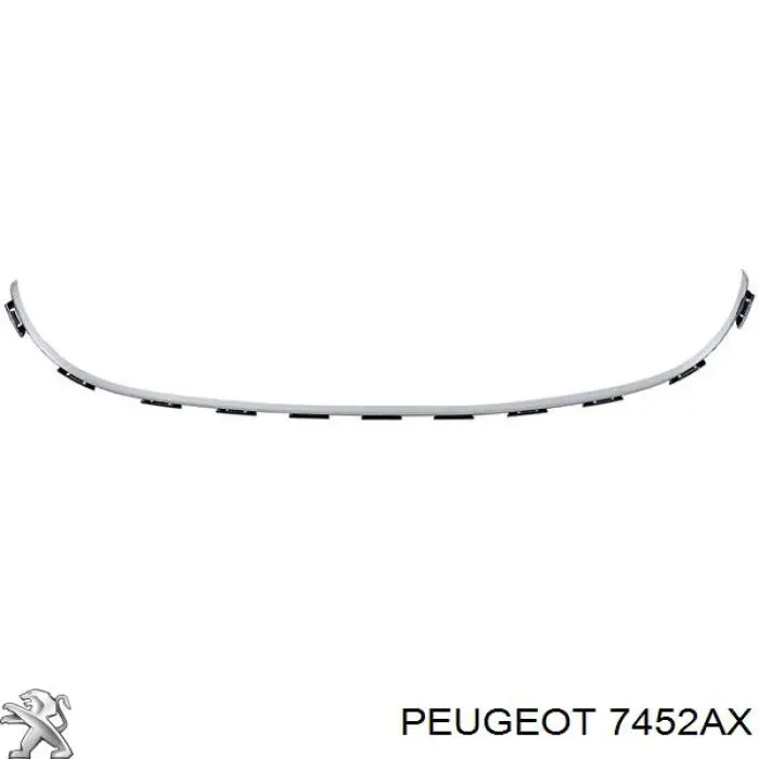 Купить 7452AX Peugeot/Citroen Молдинг решетки бампера переднего нижний