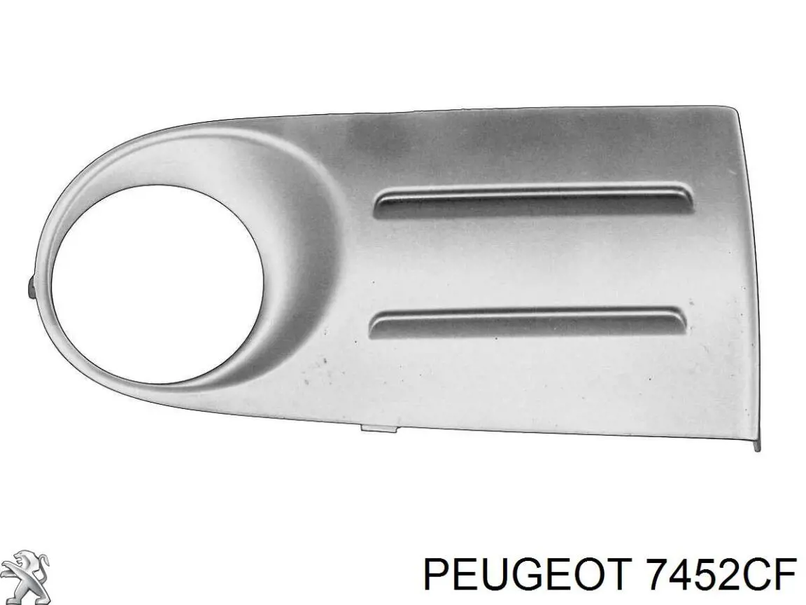 Решетка переднего бампера, правая Peugeot/Citroen 7452CF цена, от 41.44 USD