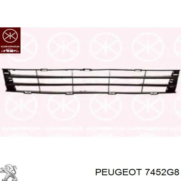Listón embellecedor/protector, parachoque delantero izquierdo 7452G8 Peugeot/Citroen