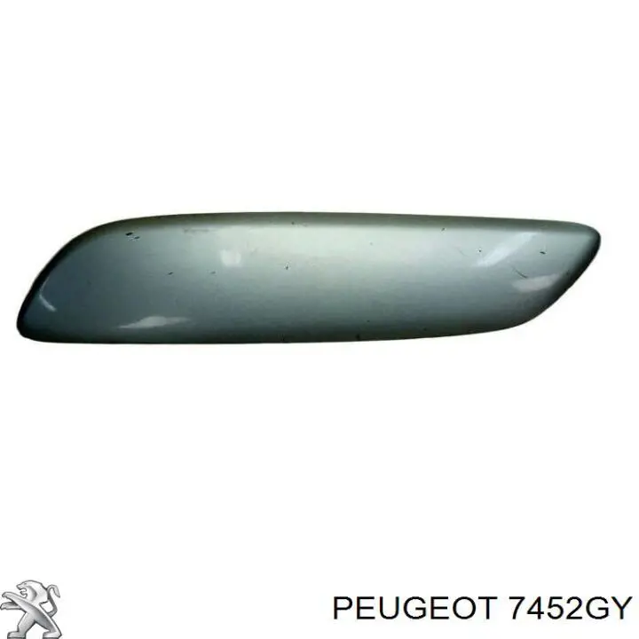 7452GY Peugeot/Citroen молдинг бампера переднего левый