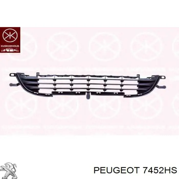 Купить 7452HQ Peugeot/Citroen Накладка бампера переднего левая