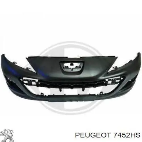 Накладка бампера переднего левая 7452HQ Peugeot/Citroen
