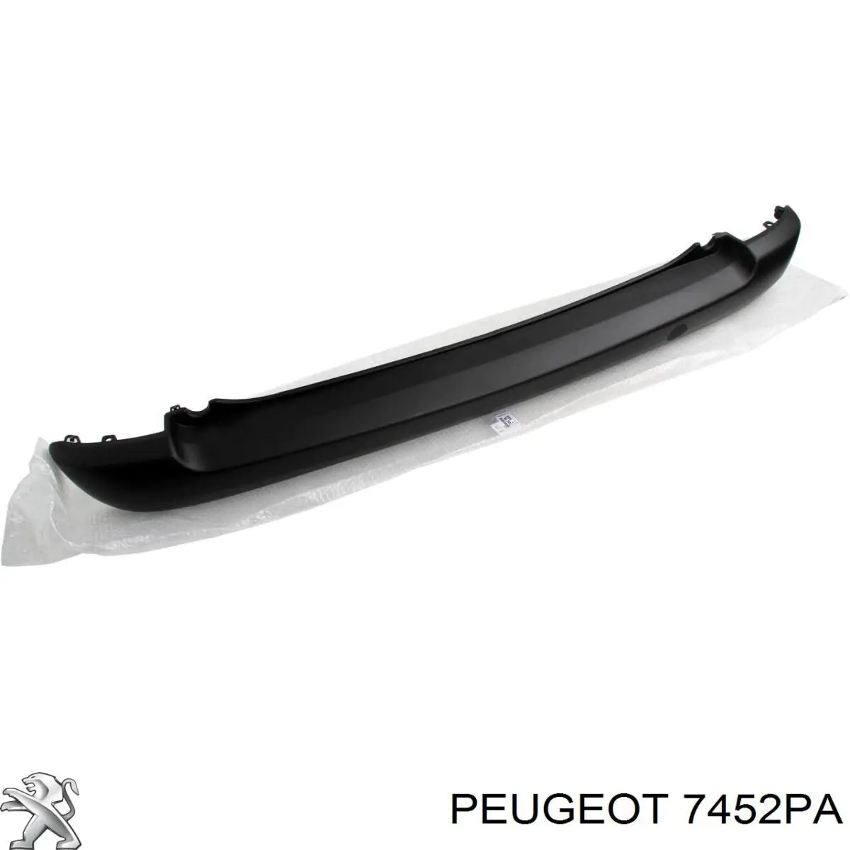 7452PA Peugeot/Citroen накладка бампера заднего центральная