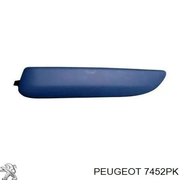 Молдинг бампера переднего левый 7452PK Peugeot/Citroen