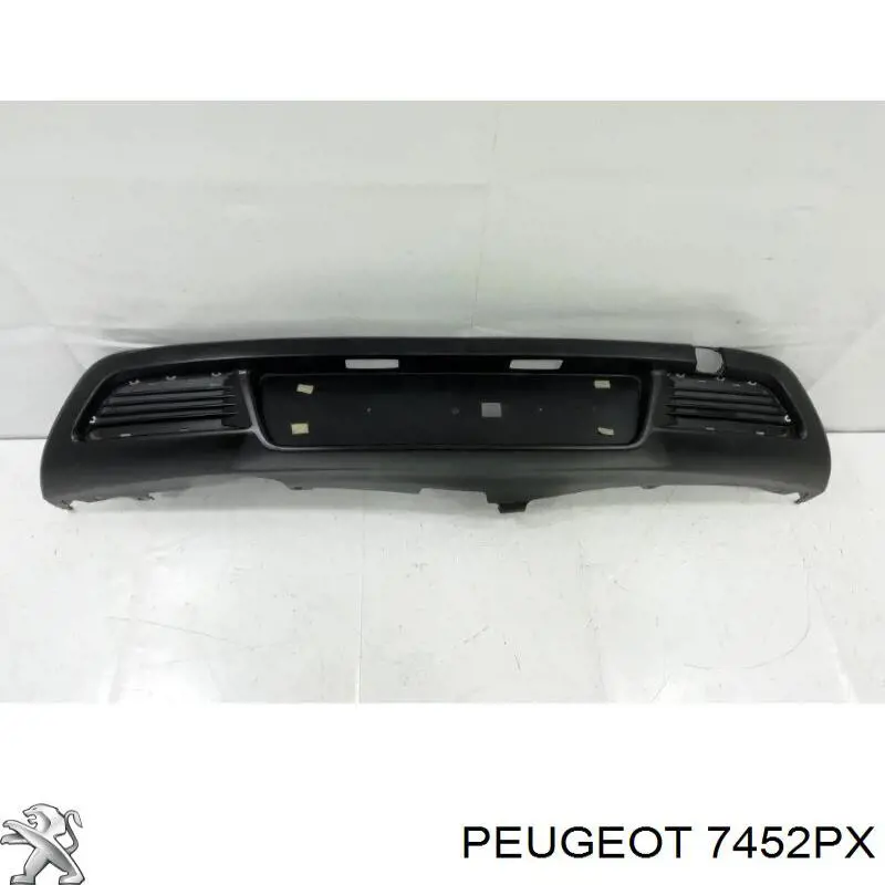 Listón embellecedor/protector, parachoques trasero central 7452PX Peugeot/Citroen
