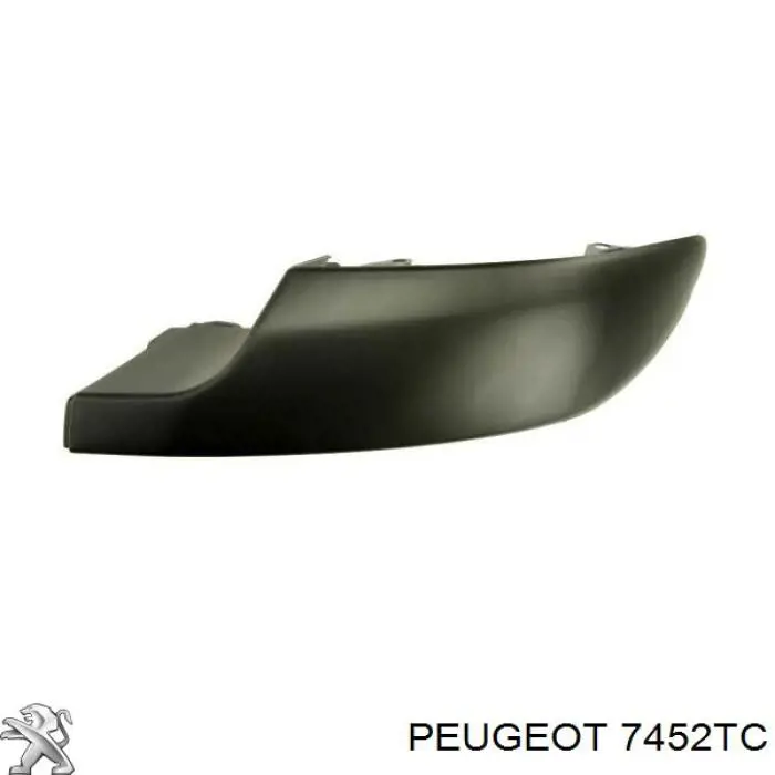 7452TC Peugeot/Citroen накладка бампера заднего правая
