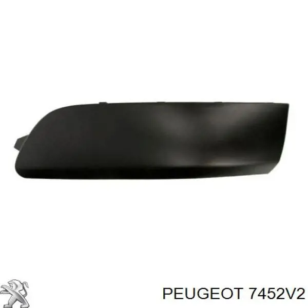 7452V2 Peugeot/Citroen Молдинг заднего бампера, левый