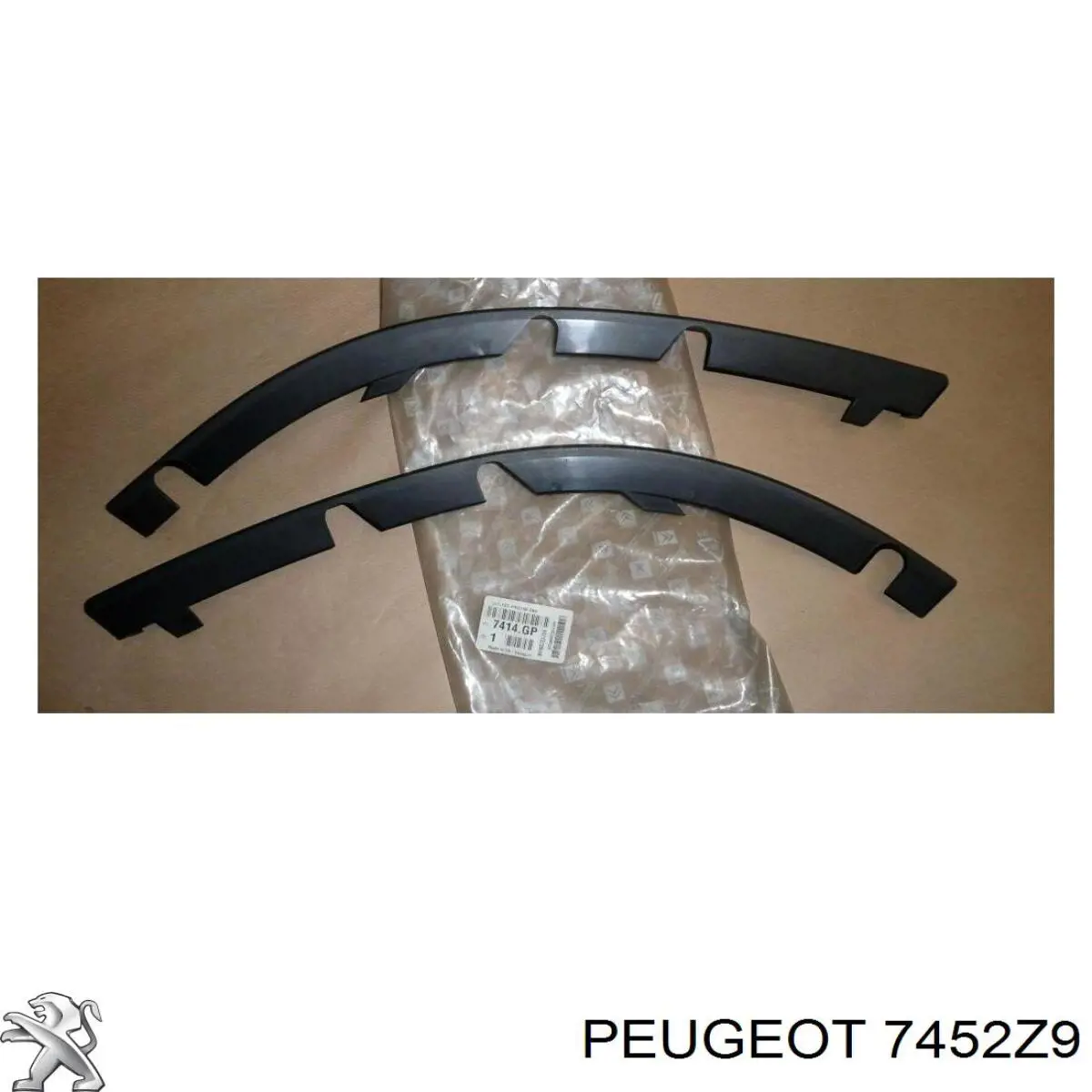 Купить 7452Z9 Peugeot/Citroen Сплиттер переднего бампера