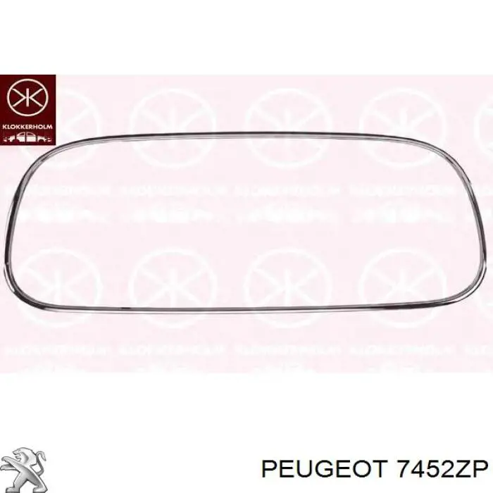 Moldura de la parrilla del parachoques delantero 7452ZP Peugeot/Citroen