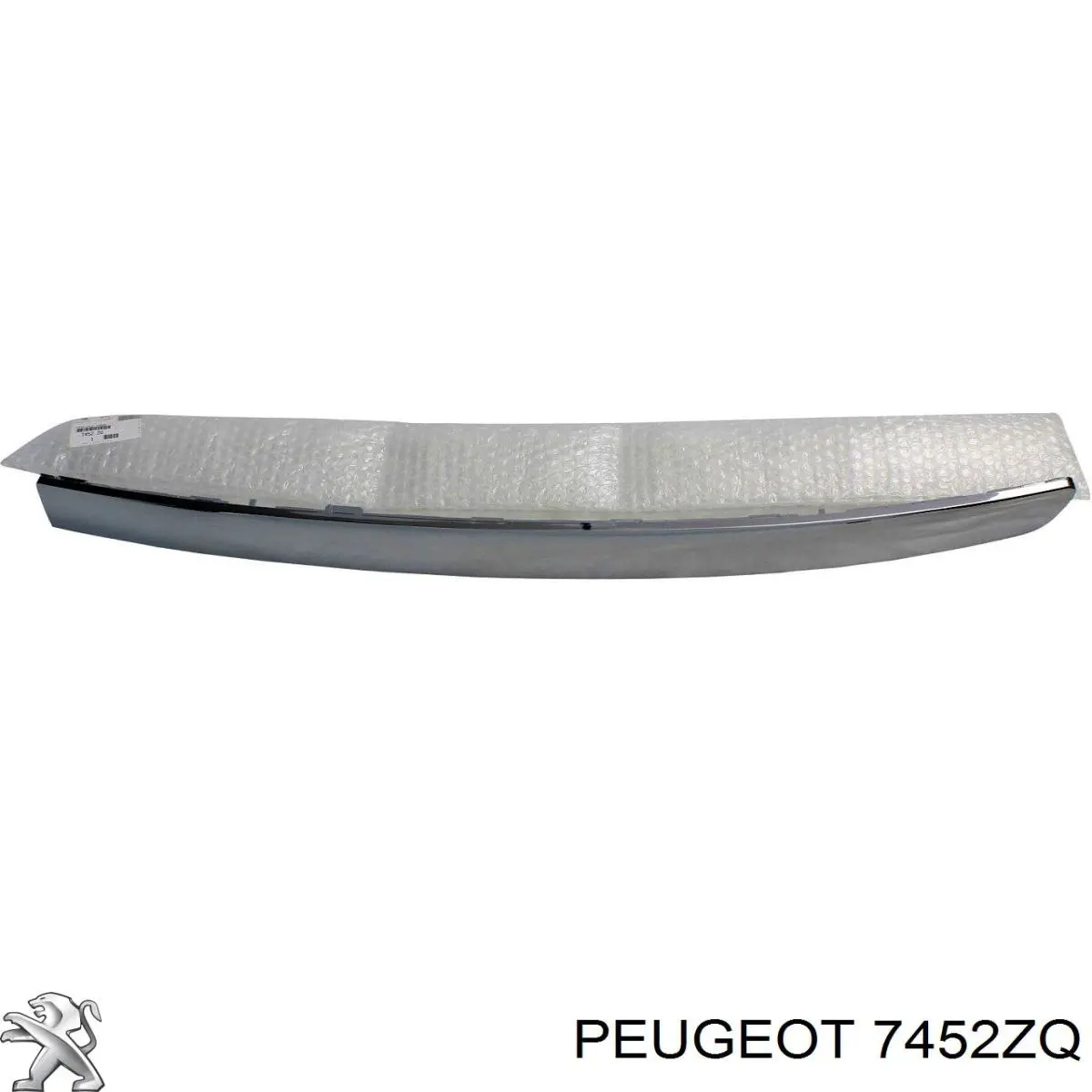 Moldura de la parrilla del parachoques delantero 7452ZQ Peugeot/Citroen