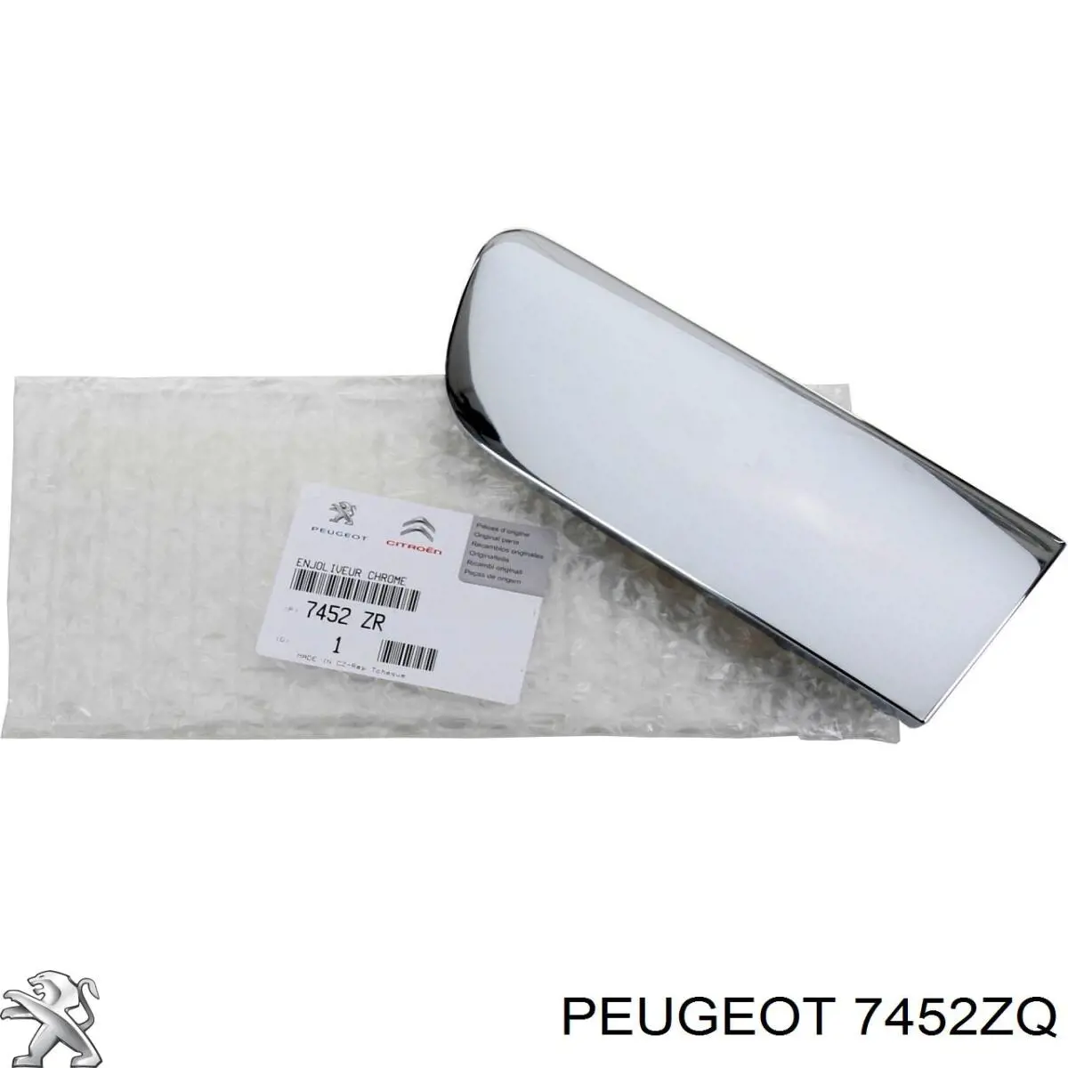 Молдинг решетки бампера переднего Peugeot/Citroen 7452ZQ цена, от 75.80 USD
