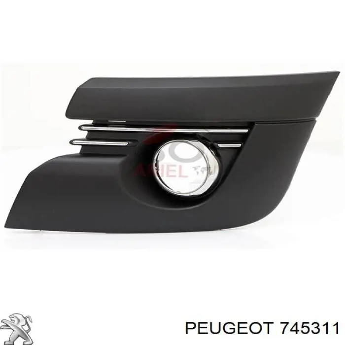 Заглушка, решетка противотуманных фар бампера переднего, правая Peugeot/Citroen 745311 цена, от 86.18 USD