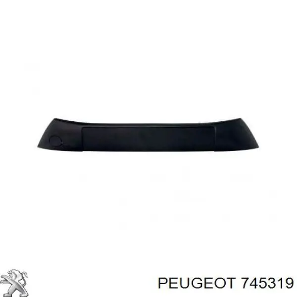 745319 Peugeot/Citroen Молдинг бампера переднего центральный