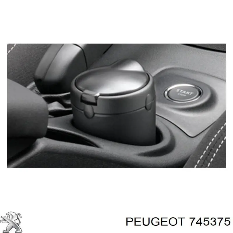 745375 Peugeot/Citroen Ободок (окантовка) фары противотуманной правой