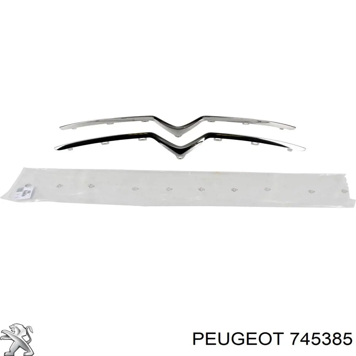 745385 Peugeot/Citroen молдинг решетки радиатора