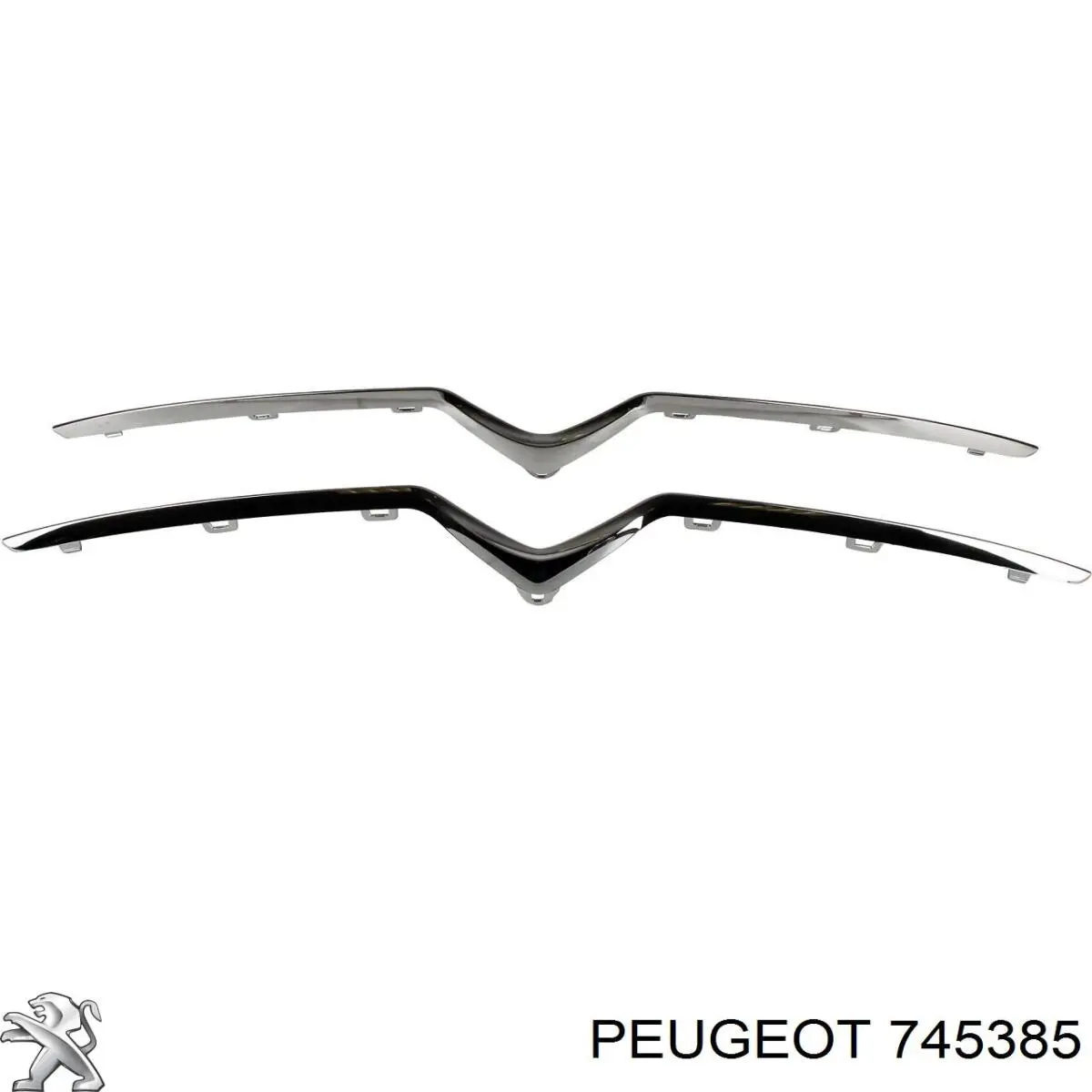 Moldura de rejilla de radiador 745385 Peugeot/Citroen