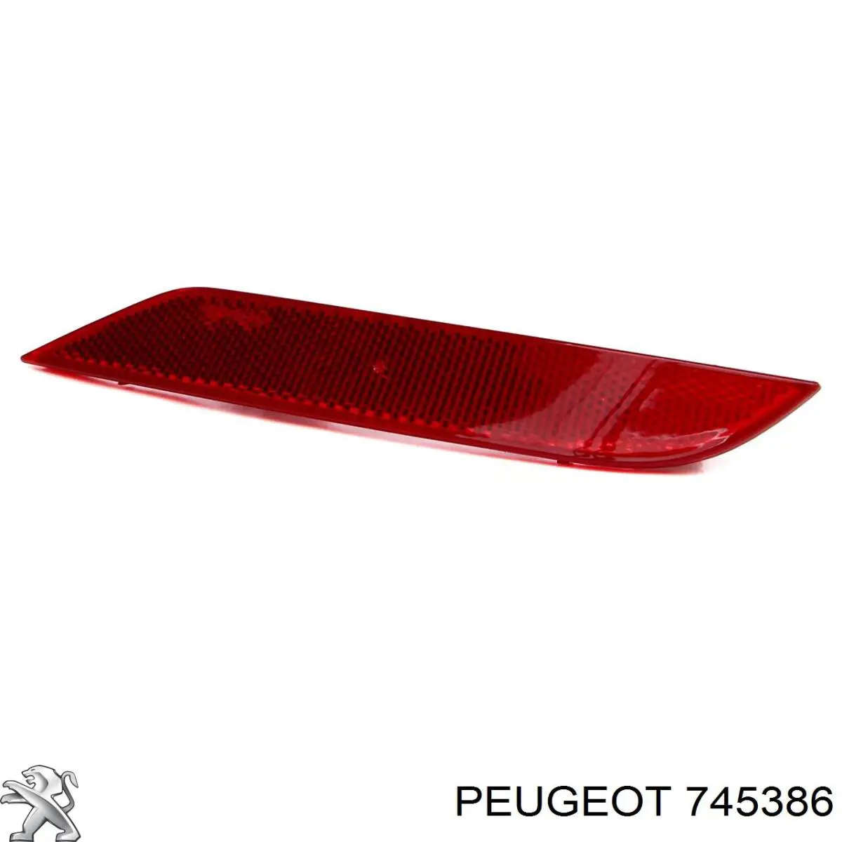 Левый отражатель заднего бампера 745386 Peugeot/Citroen