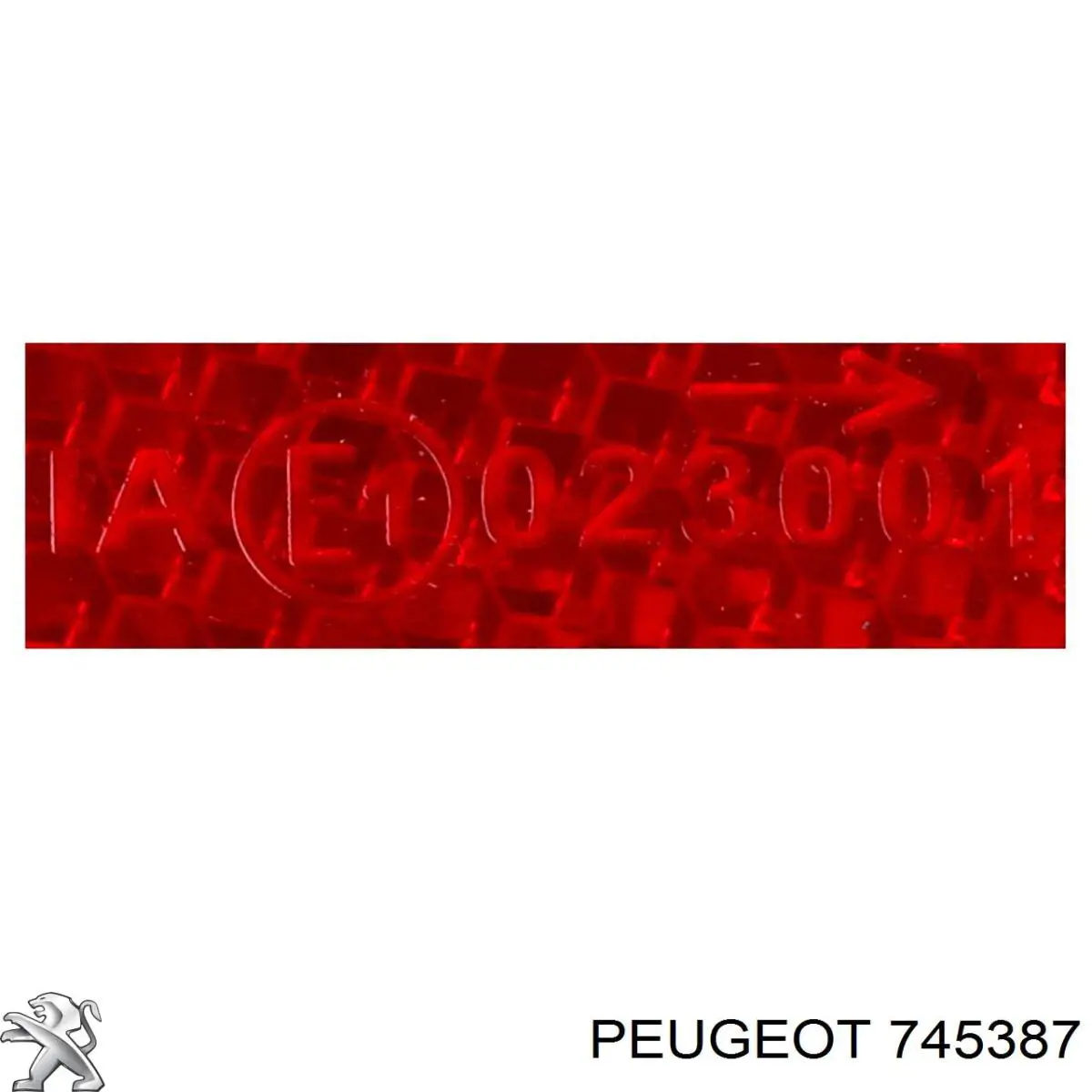 Отражатель бампера заднего правый Peugeot/Citroen 745387 цена, от 34.31 USD