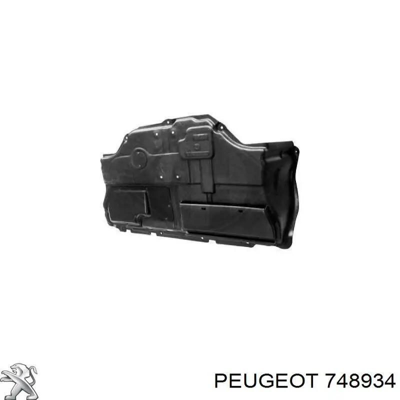 748934 Peugeot/Citroen proteção de motor, de panela (da seção de motor)