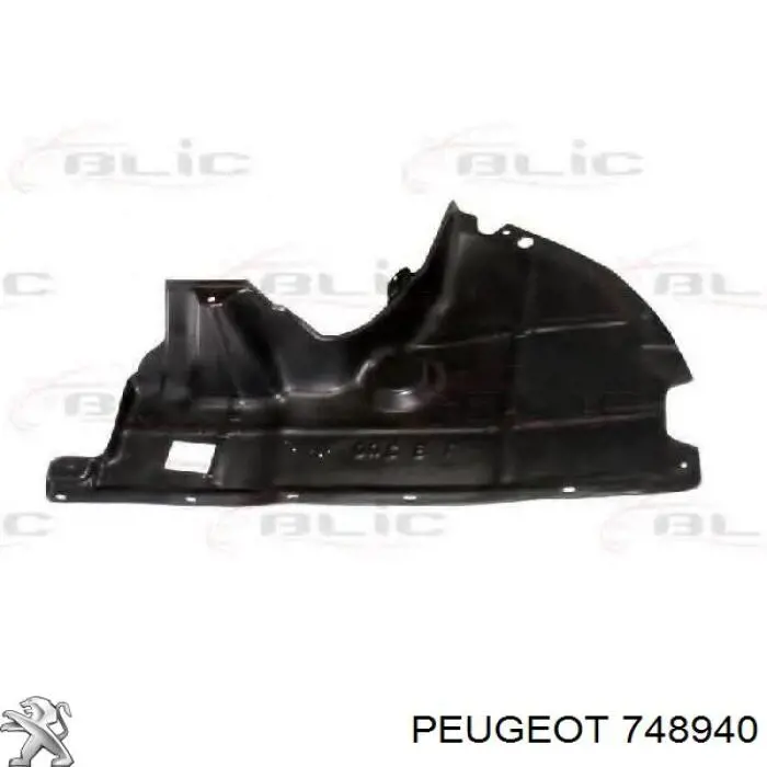 748940 Peugeot/Citroen proteção de motor esquerdo