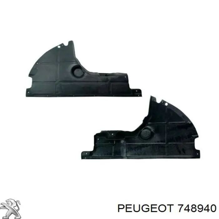 Protección motor izquierda 748940 Peugeot/Citroen