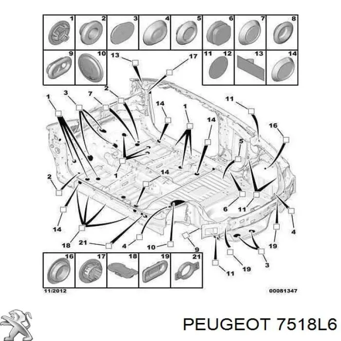  7518L6 Peugeot/Citroen