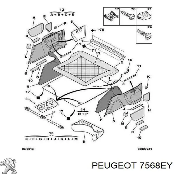  7568EY Peugeot/Citroen