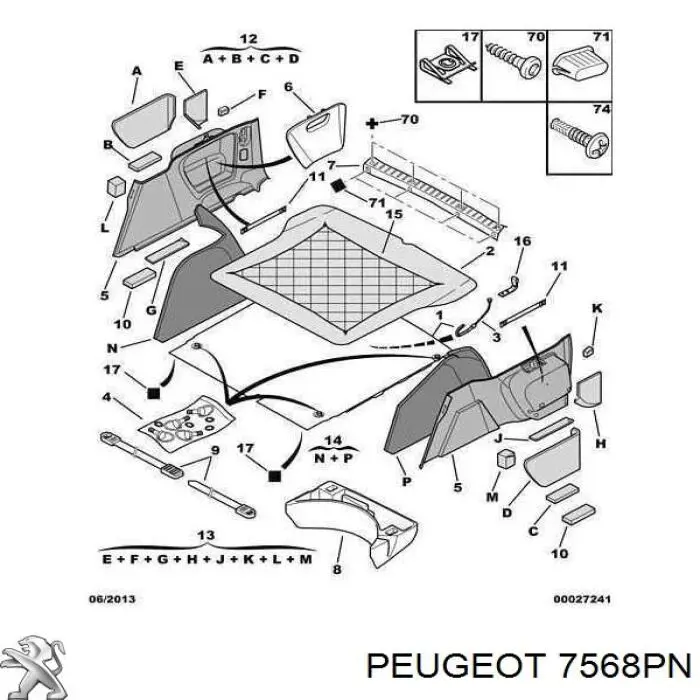  7568PN Peugeot/Citroen