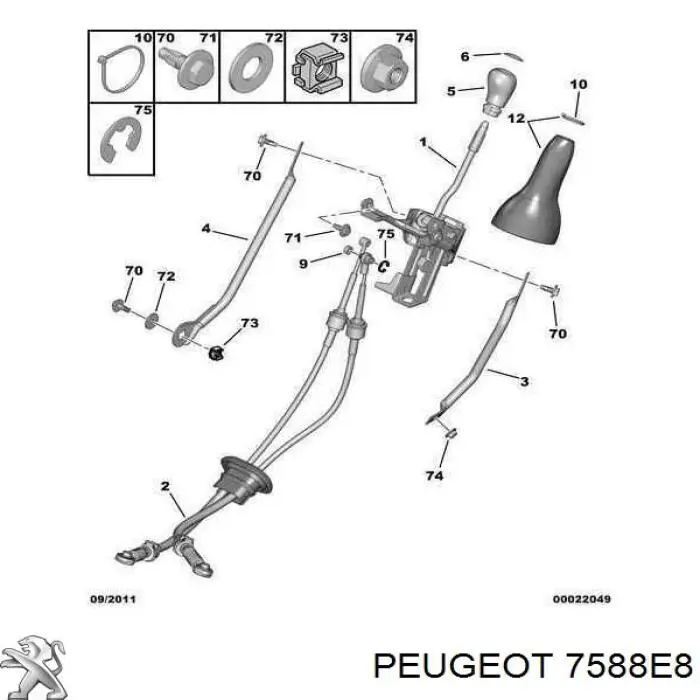  7588E8 Peugeot/Citroen