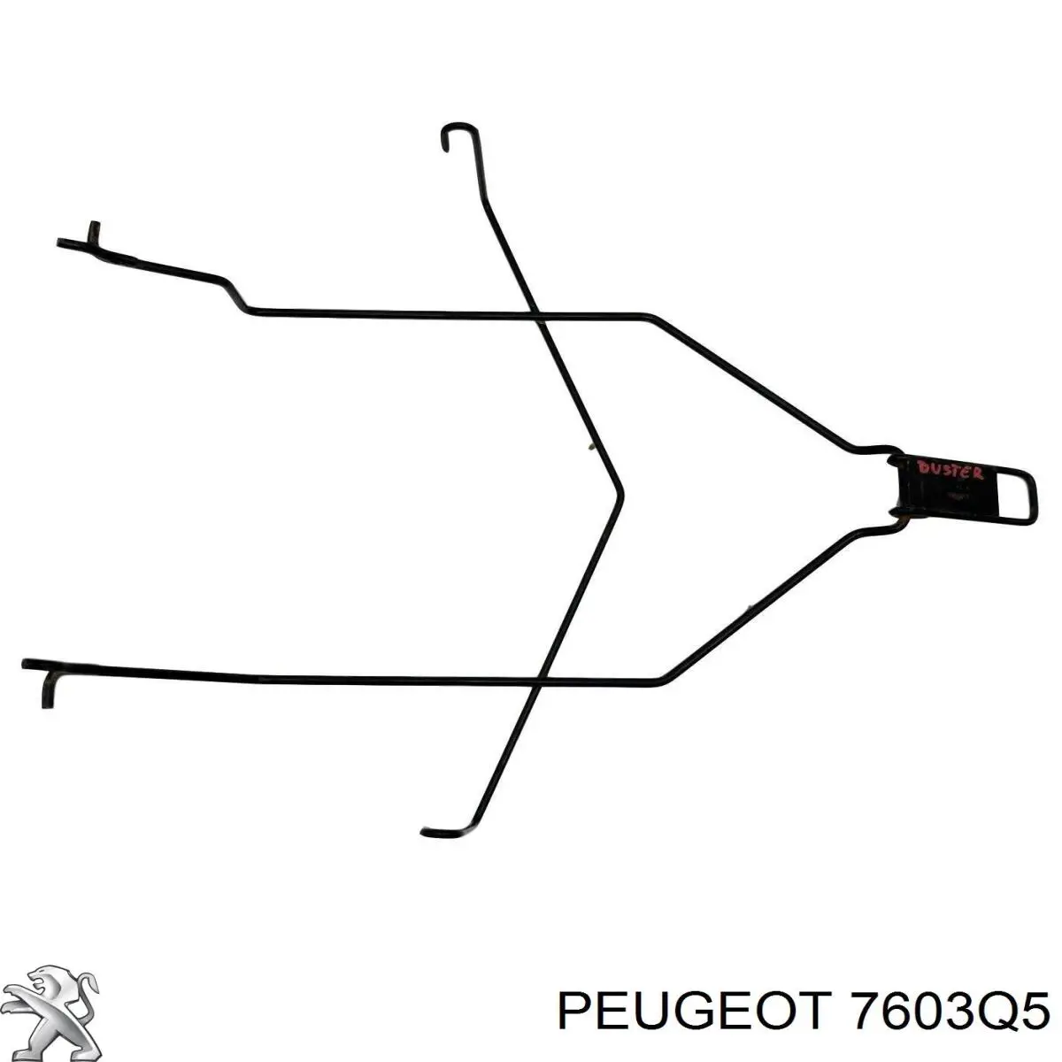 Кронштейн запасного колеса 7603Q5 Peugeot/Citroen