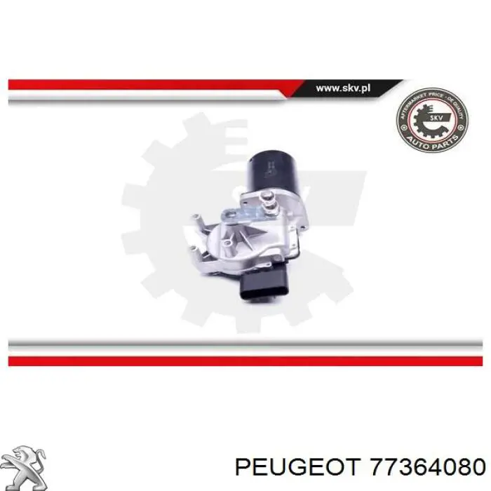 Мотор трапеции стеклоочистителя Peugeot/Citroen 77364080 цена, от 42.69 USD