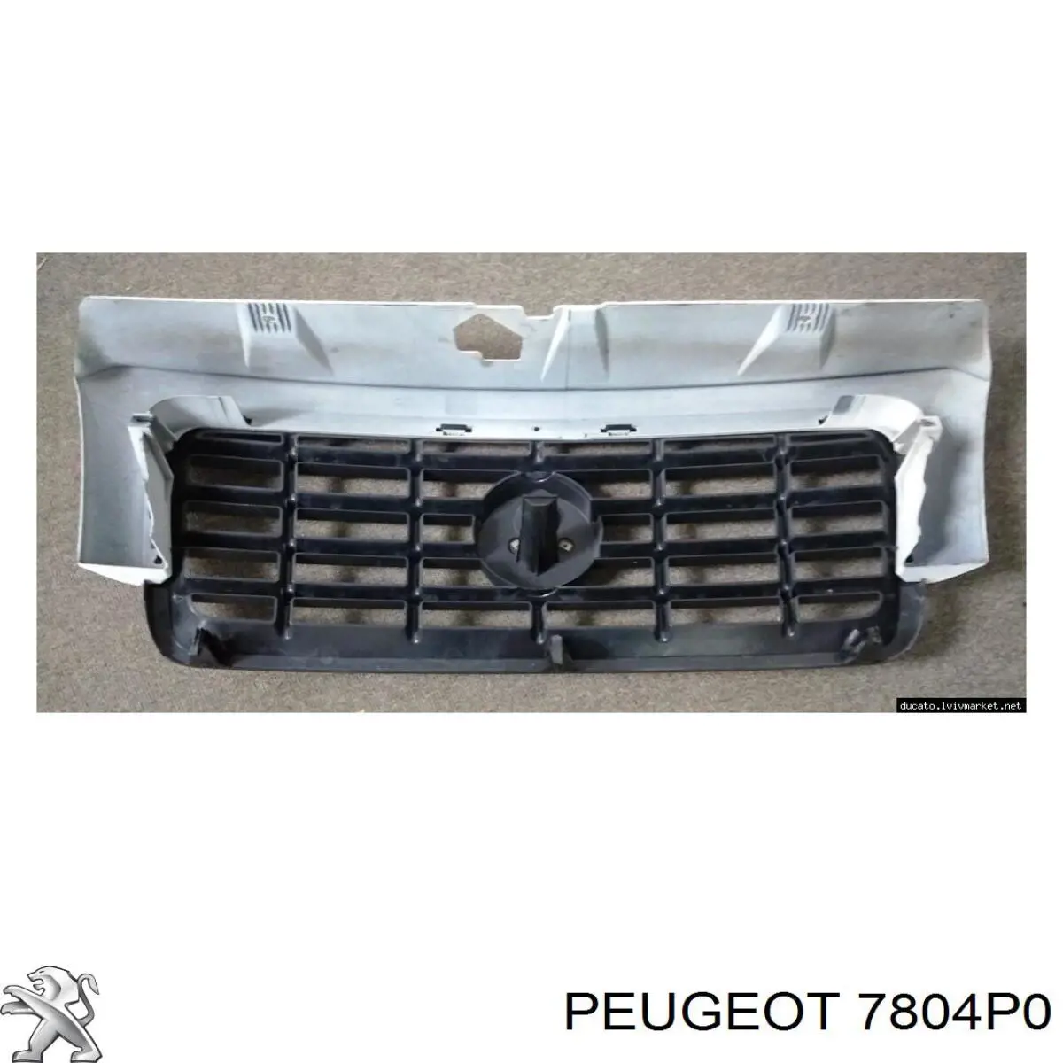 7804P0 Peugeot/Citroen placa sobreposta (carcaça de grelha do radiador)