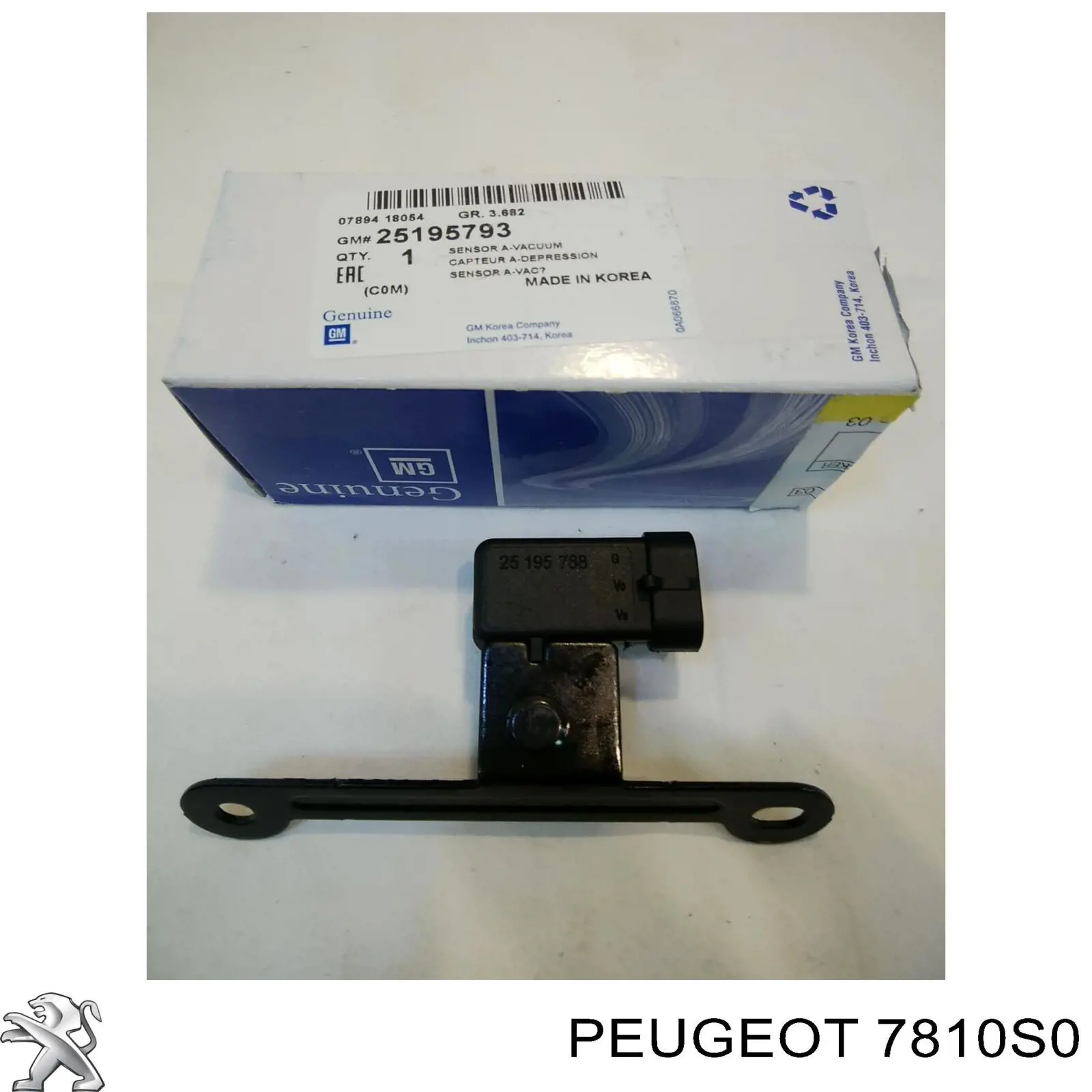 7810S0 Peugeot/Citroen Фирменный значек на багажник