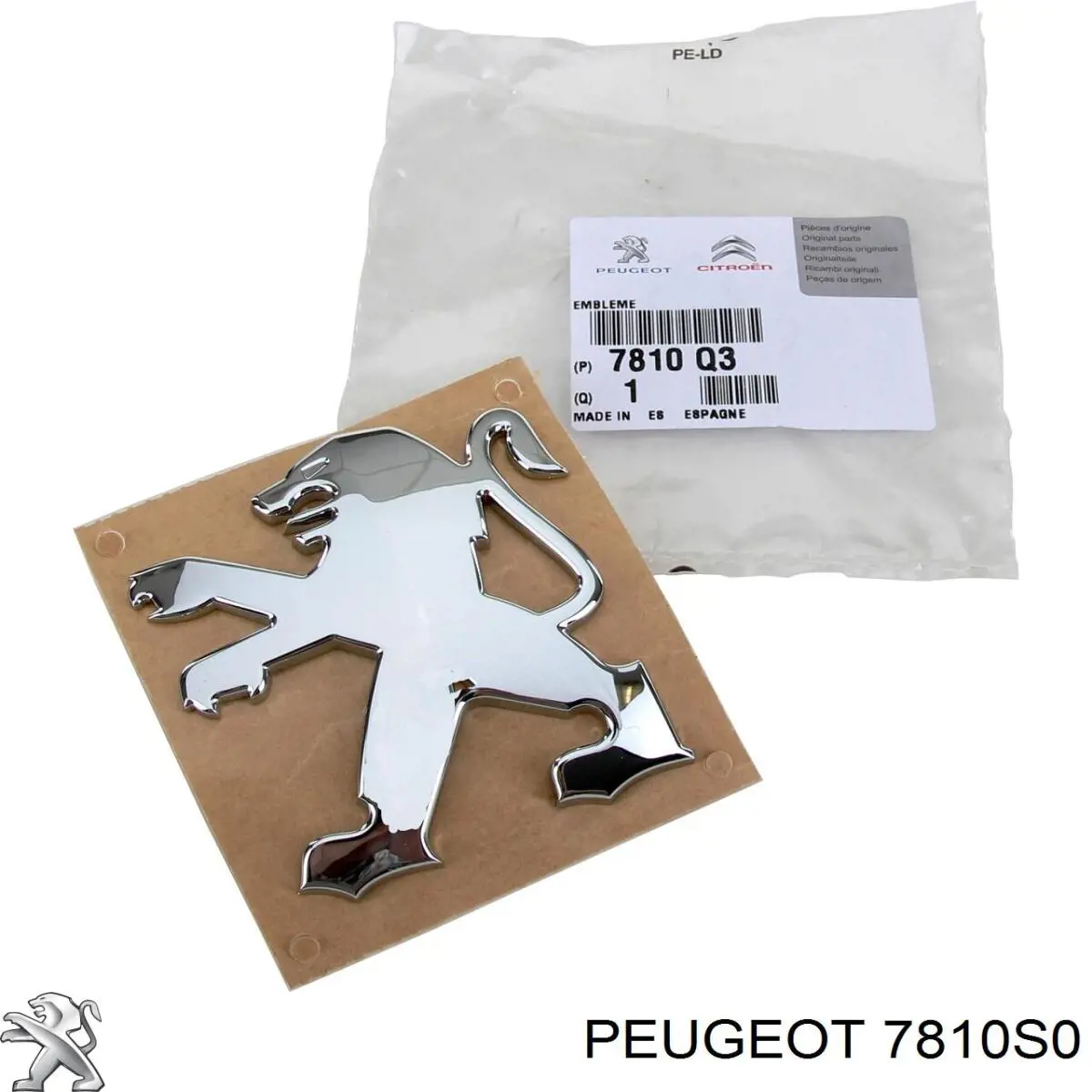 Фирменный значок Peugeot/Citroen 7810S0 цена, от 70.99 USD